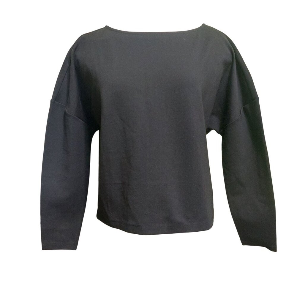 Modern Citizen Black Long Sleeve Top Women's Relaxed Boxy Fit ~ Medium